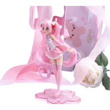 Sakura Anime Pembe Sakura Figür Oyuncak  (14 cm)