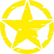 Sticker Fabrikası Askeri Yıldız Motosiklet Off Road Offroad U.s Army Sticker 00677