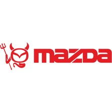Sticker Fabrikası Mazda Logo Şeytan Sticker 00685