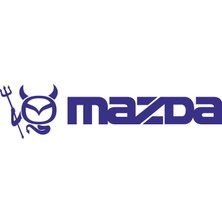 Sticker Fabrikası Mazda Logo Şeytan Sticker 00685
