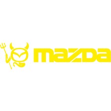Sticker Fabrikası Mazda Logo Şeytan Sticker 00685