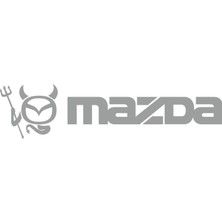 Sticker Fabrikası Mazda Logo Şeytan Sticker 00685