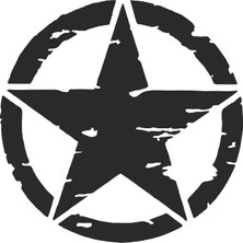 Sticker Fabrikası Askeri Yıldız Motosiklet Off Road Offroad U.s Army Sticker 00677