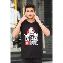 Madmext Baskılı Siyah Tişört 4017