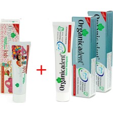 Organicadent 1 Doğal Çocuk + 2 Doğal Diş Macunu 3'lü Paket