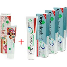 Organicadent 1 Doğal Çocuk + 3 Doğal Diş Macunu 4'lü Paket