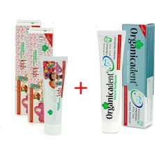 Organicadent 2 Doğal Çocuk + 1 Doğal Diş Macunu 3'lü Paket