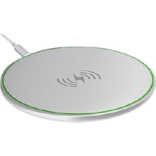 S-Link Swapp SW-CWF80 Qı 10W 5V/2A- 9V/1.1A Kablosuz Şarj Cihazı Beyaz