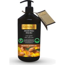 Naturix Organik Argan Yağlı Duş Jeli 1000 ml Paraben Fosfat Içermez Büyük Boy Nemlendirici Duş Jeli