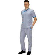 Pratik Tekstil Erkek Hemşire-Doktor Forma Takımı Özel Tasarım Terrycotton