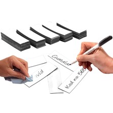 Direkt-Al Şerit Magnet Mıknatıs Etiket Yaz Sil 3 x 10 cm 50 Adet