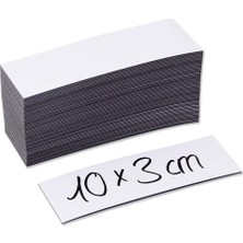 Direkt-Al Şerit Magnet Mıknatıs Etiket Yaz Sil 3 x 10 cm 50 Adet