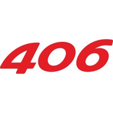 Sticker Fabrikası Peugeot 406 Sticker 00690