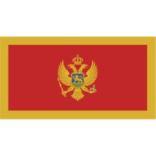 Sticker Fabrikası Karadağ Bayrağı Sticker 00723