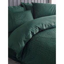 Cotton Box Çift Kişilik Jakarlı Pamuk Saten Nevresim Takımı Hexa