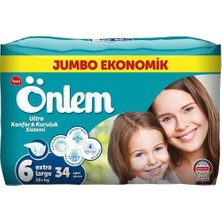 Önlem Bebek Bezi Jumbo 6 Beden 16+ kg 34'lü