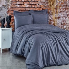 Komfort Home Çizgili Pamuk Saten Tek Kişilik Nevresim Takımı