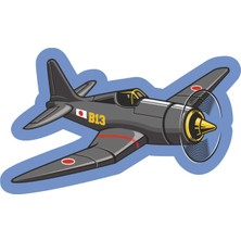 Sticker Atölyesi Savaş Uçağı Sticker - 25050