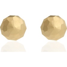 Milet Kuyumculuk 14 Ayar Kristal Top Küpe