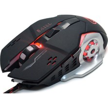 Hytech Hy-X9 Legend Oyuncu Mouse Siyah Led Işıklı