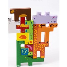 Woodylife Ahşap Puzzle Yapboz Bultak Tetris Eğitici Çocuk Oyuncak