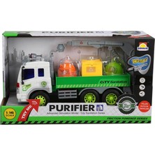 1:16 Sesli ve Işıklı İş Makinaları Geri Dönüşüm Kamyonları Nakil Aracı 30783