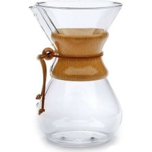 Black Goat Borosilikat Cam (*Chemex) 800 Ml (6 Cup) - Kahve Demleme Sürahisi