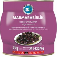 Marmarabirlik S Hususi Yağlı Sele Siyah Zeytin 291-320 2 kg Teneke
