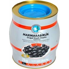 Marmarabirlik L Hiper Salamura Siyah Zeytin 231-260 2 kg Teneke