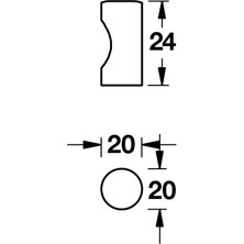 Hafele Grımaldo Jr Düğme Kulp Parlak Krom 20mm