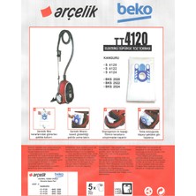 E-Ticaret Arena Beko Bks 2520 Süpürge Modeli 5 Adet Toz Torbası TT4120