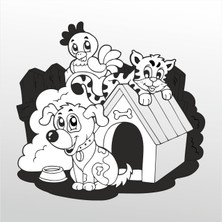 Technopa Folyo Sticker Tatlı Hayvanlar