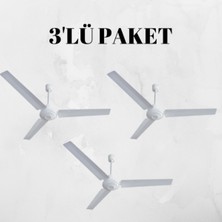 Kaşkar Taflan 3 Kanat Metal Tavan Vantilatörü K56005 3 ADET