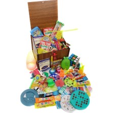 Nostaljik Lezzetler Ahşap Gıda ve Oyuncak Kutusu