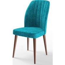 Canisa Concept Etra Serisi Ahşap Gürgen Ayaklı 1.sınıf / 4 Adet Sandalye / Ayaklar Ceviz