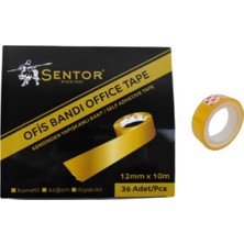 Sentor Ofis Büro Bandı 12 mm x 10 mt 36'lı