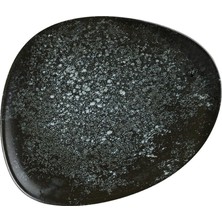 Bonna Porselen Cosmos Black Vao Düz Tabak 19 cm 3'lü