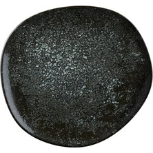 Bonna Porselen Cosmos Black Vao Düz Tabak 15 cm 3'lü