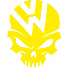 Sticker Fabrikası Volkswagen Kurukafa Kuru Kafa Sticker 00653