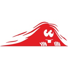 Sticker Fabrikası Bagajdan Bakan Gölge Göz Gözler Sticker 00676