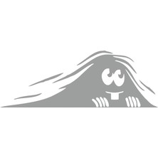 Sticker Fabrikası Bagajdan Bakan Gölge Göz Gözler Sticker 00676