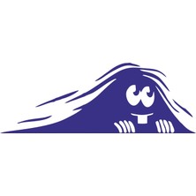 Sticker Fabrikası Bagajdan Bakan Gölge Göz Gözler Sticker 00676