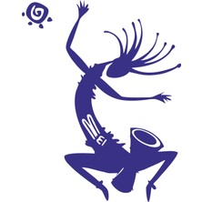 Sticker Fabrikası Çalgıcı Maya Figürü Sticker 00636