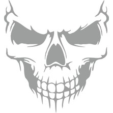 Sticker Fabrikası Araba Kaput Kurukafa Kuru Kafa Sticker 00660