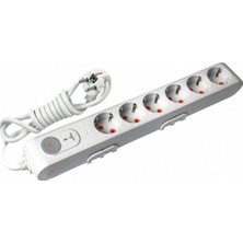 Viko Multi-Let Şok Korumalı 6 Lı Priz Çok Güvenli Şık Tasarım Alman Güvenliği Kalitesi ile Viko