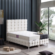 Setay Duke Lüx Çift Kişilik Baza Başlık Delüx Yatak Seti Krem