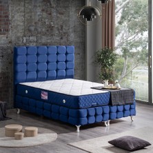 Setay Duke Lüx Çift Kişilik Baza Başlık Delüx Yatak Seti Lacivert