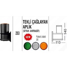 Ucuz Geldi Tekli Çağlayan Aplik Bahçe Lambası Zita Dış Mekan Bahçe Duvar Aydınlatma Şeffaf Cam + Gu10 Ampul