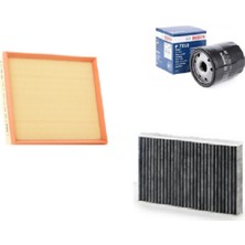 Bosch Opel Corsa E 1.0  Ecotec Dı Turbo  Filtre Bakım Seti 2010-2014 Bosch-3'lü