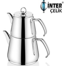 Inter Çelik Hanzade Orta Boy Çaydanlık Sade